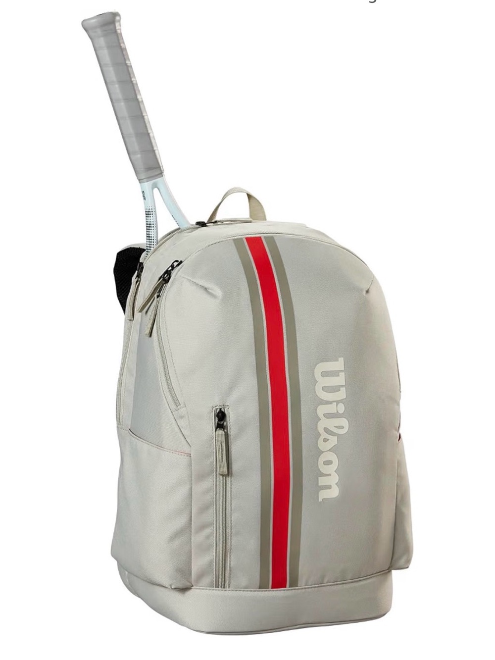 Wilson Cream and Red Tennis Backpack